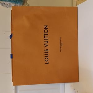 Authentic Louis Vuitton XL Shopping Bag Empty with Blue Handles